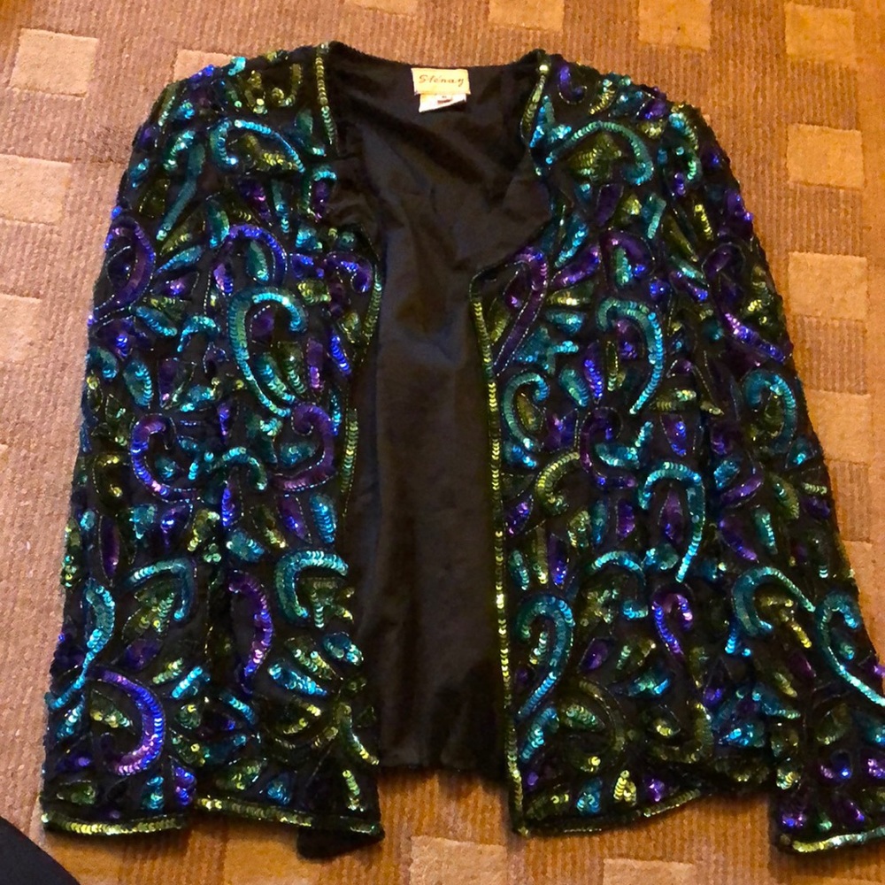 Vintage sequin jacket!